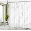 Ensemble de rideau de douche en marbre + crochets-44332141