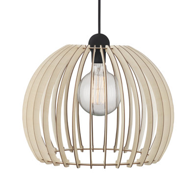 1 - Light Light Brown Dome Pendant