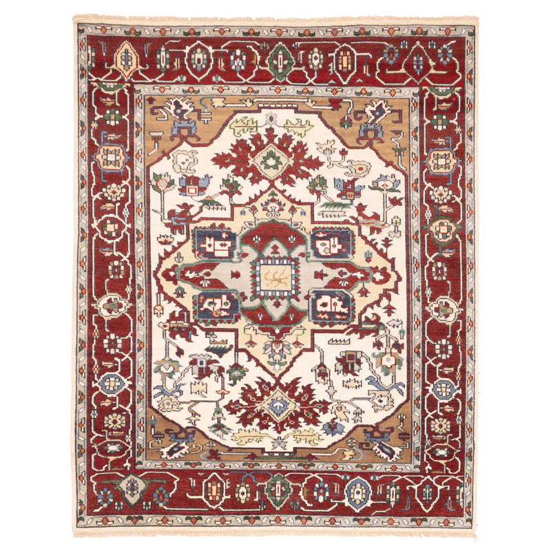 Tapis crème Jules Serapi 7 pi 10 po x 9 pi 11 po