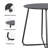 17" Metal Side Table-473630235