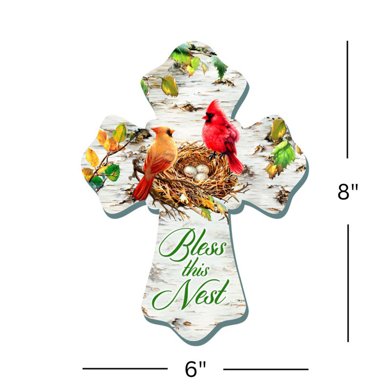 Bless This Nest - croix en bois