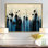«Black White Wave», volcanique rythmique II, peinture sur toile