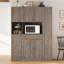 Garde-manger autoportant avec armoire latérale, tablettes de porte et tiroir-2122834572-2122834573