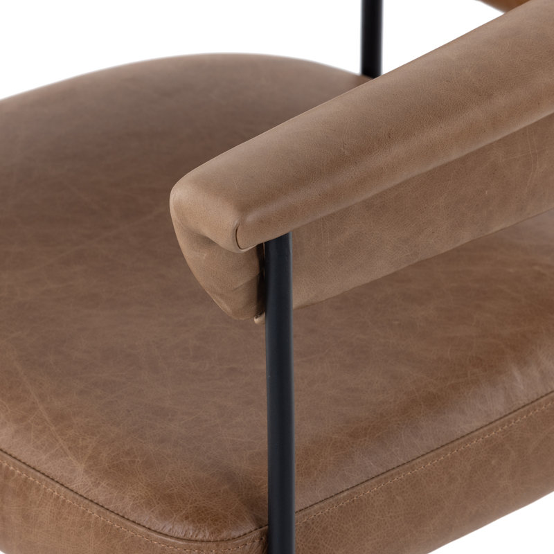 Grayson Counter and Bar Stool, Chaps Saddle Genuine Leather, Bar Stool (30.5" Seat Height), Solid