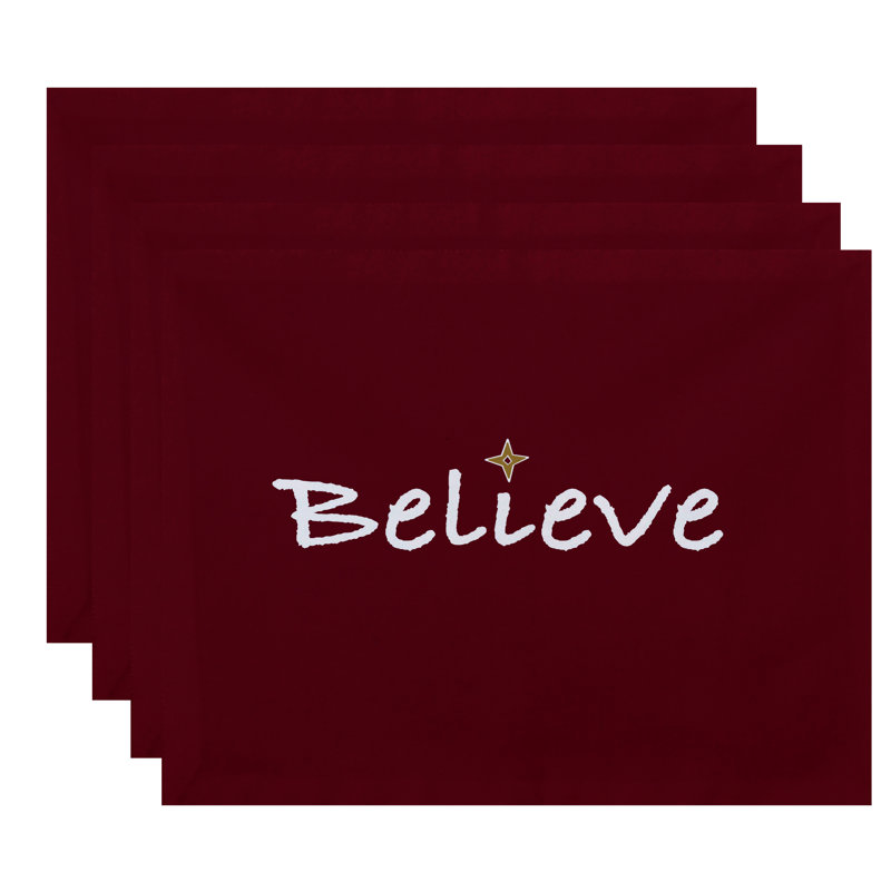 Ensemble de napperons 4 pièces Annica Believe, Canneberge