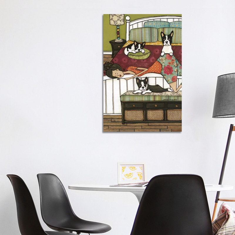 Boston's Bed by Jamie Morath - Wrapped Canvas Painting, 101.6 cm H x 66.04 cm W x 1.91 cm D