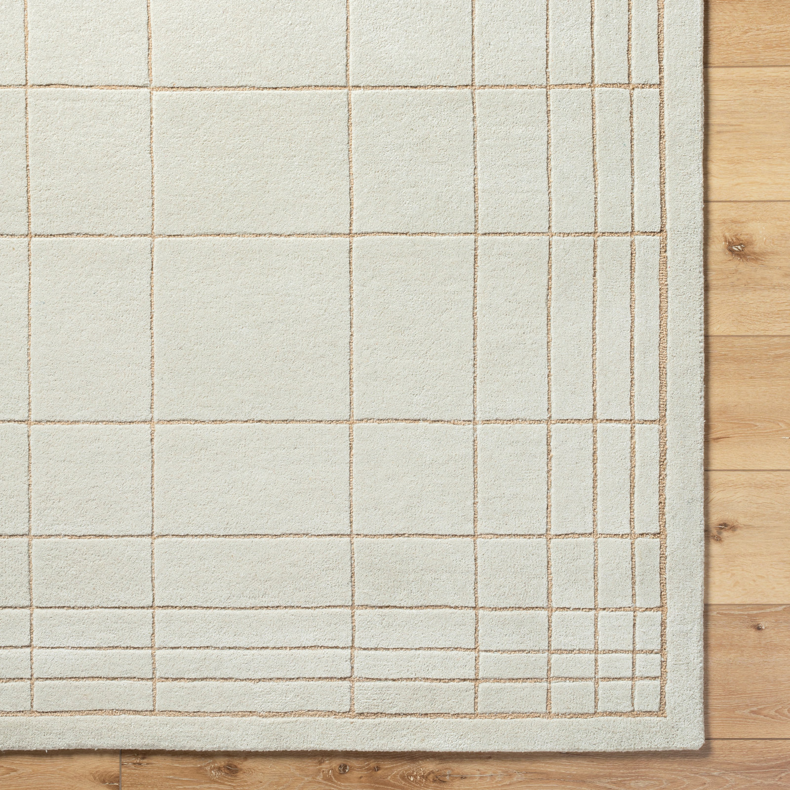 Mallory Hand-Woven Gray Rug, Rectangle 2' x 3'