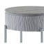 Table de bout ultrabrillante et chromée