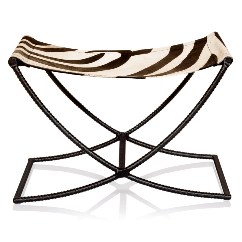 Banc en cuir Banda, Noir