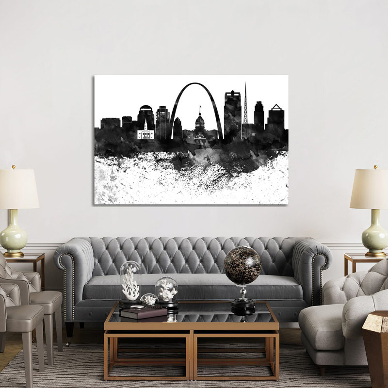 Saint Louis Skyline - Wrapped Canvas Painting, 152.5 cm H x 101.5 cm W