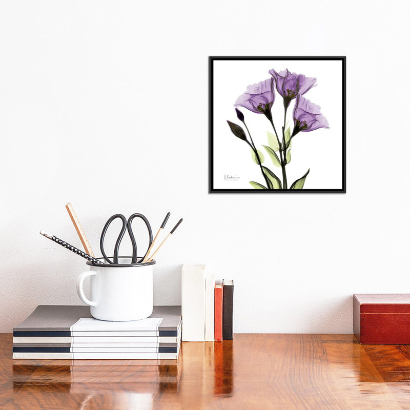 « de la croire », impression sur toile, H 18 po x l 18 po x P 1,5 po, Toile avec cadre noir, Pas de tapis