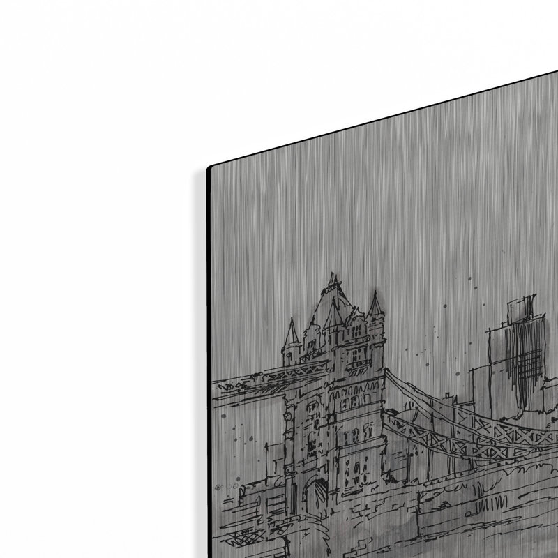 «Skyline Sketches IV» par Anne Tavoletti, H 16 po x l 24 po