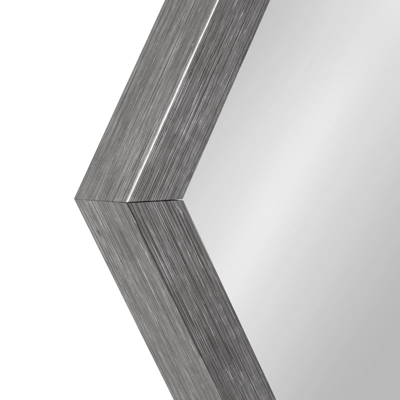 Effervescence Mirror, 24" x 26", Dark Silver