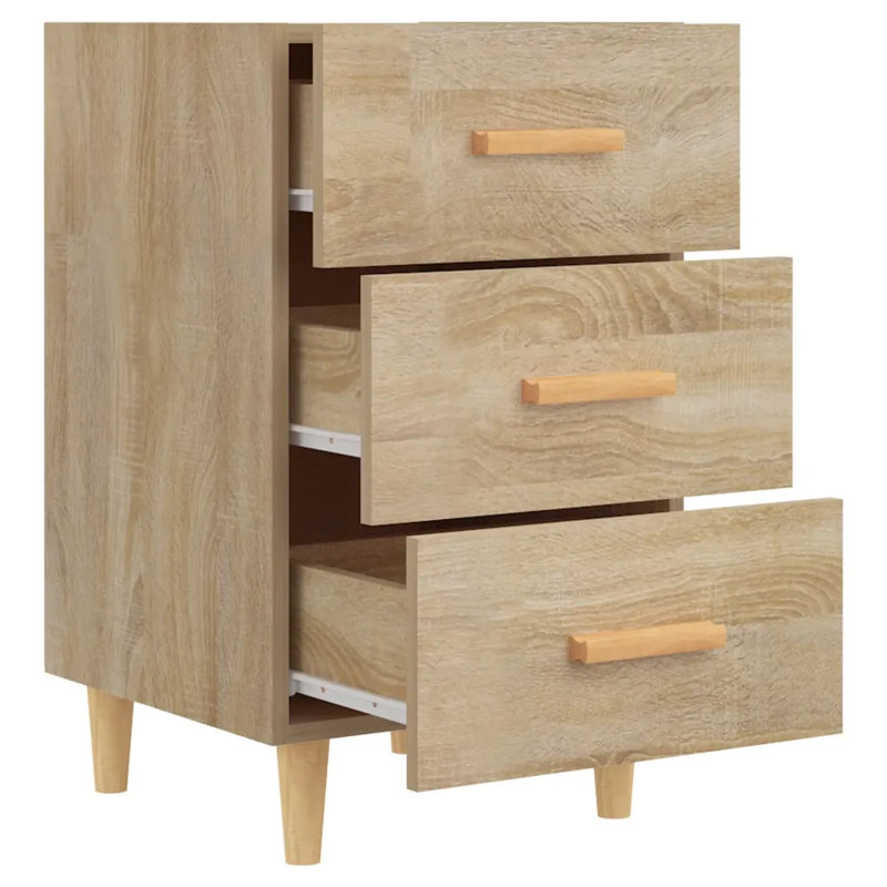 Westbury 40cm W Bedside Table, Oak/Natural