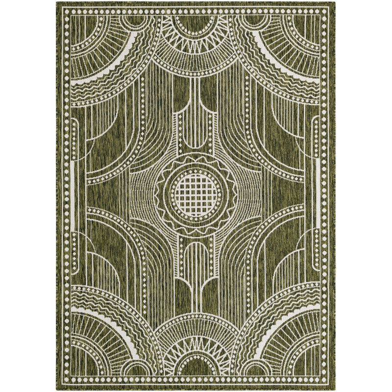 Tapis vert Aucun, Rectangle 5 pi 1 po x 7 pi 1 po