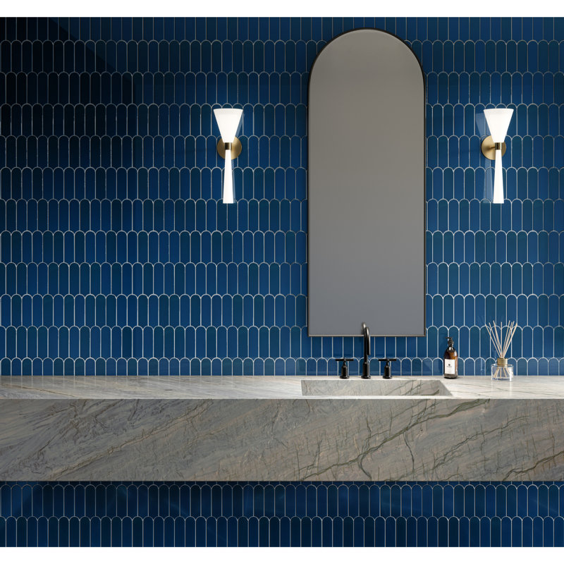 Daltile Artefino Vintage 2 x 6 écailles de poisson mosaïque (10 pièces par pied carré) (10,00 pieds carrés par carton)