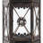 Vintage Metal Lantern, 10.4 Inch Antique Bronze Hexagonal Candle Lantern with Beveled Glass 