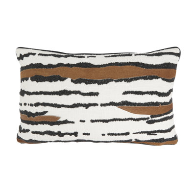 Stylish Leather Patchwork Pillow