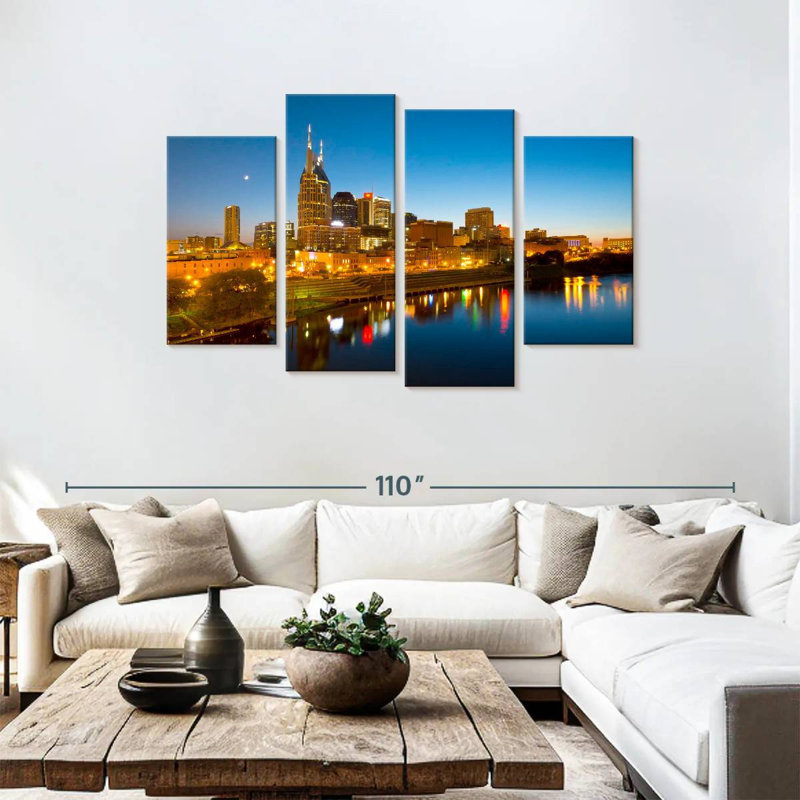 Nicci Nashville Skyline View, 48" H x 75" W