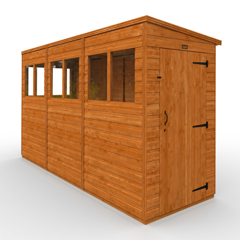 12x4w TigerFlex® Sunlit Pent Shed