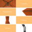 Parasol carré de 78 po Rovner-1450716285