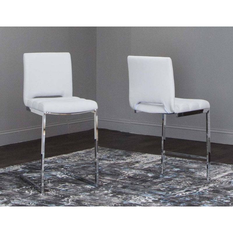 Dindi Upholstered Counter Stool with Metal Frame