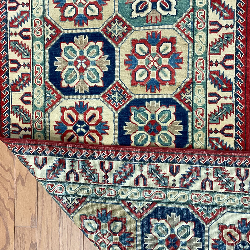  Chemin de table en laine Kazak fait à la main