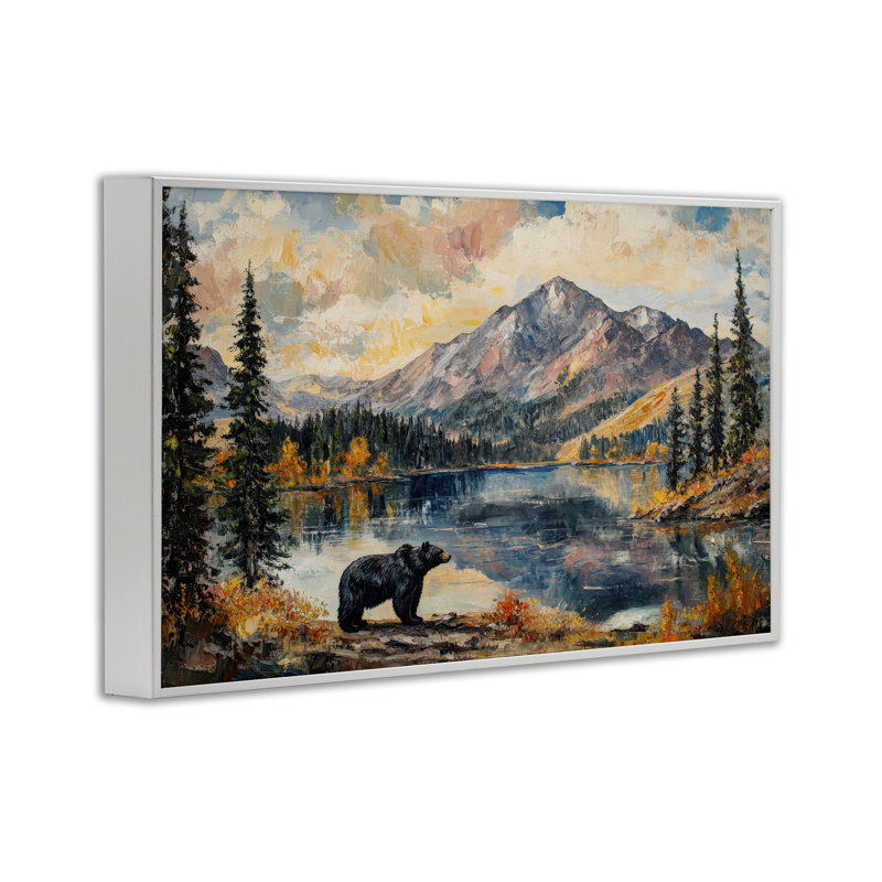Point de vue d'ours de montagne, estampe numérique, conception de Petal Prints Design, H 20 po x l 30 po
