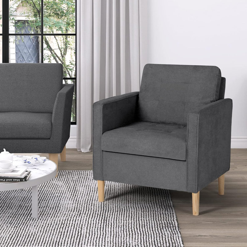 Fauteuil d'appoint 28,7 po, Gris