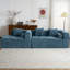 Canapé modulaire de 101,2 po avec canapé à compression complète et canapé modulaire à assise profonde et deux poches latérales-1241349562