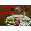 Amalfi Oval Serving Tray - White/Blue - 15.7" x 11"-672268267