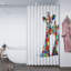 Croydex Steven Brown Art Francie & Josie McZoo Toilet Seat & Shower Curtain
