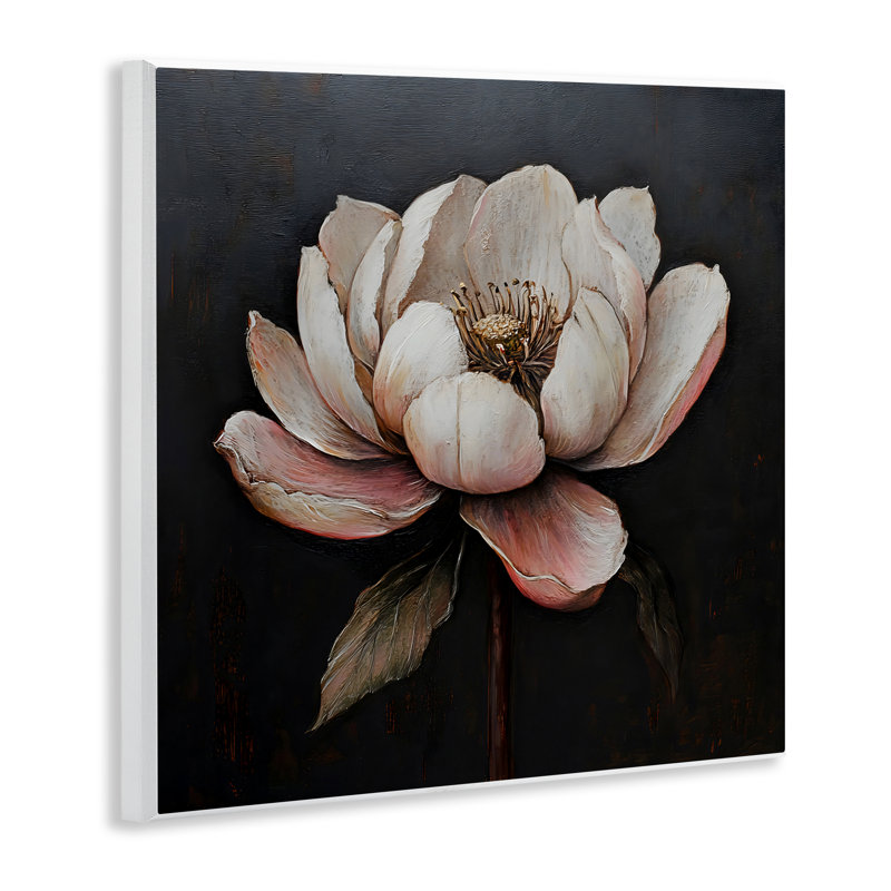 Plaque murale rétro avec fleur de lotus, design par LSR Creative Studio