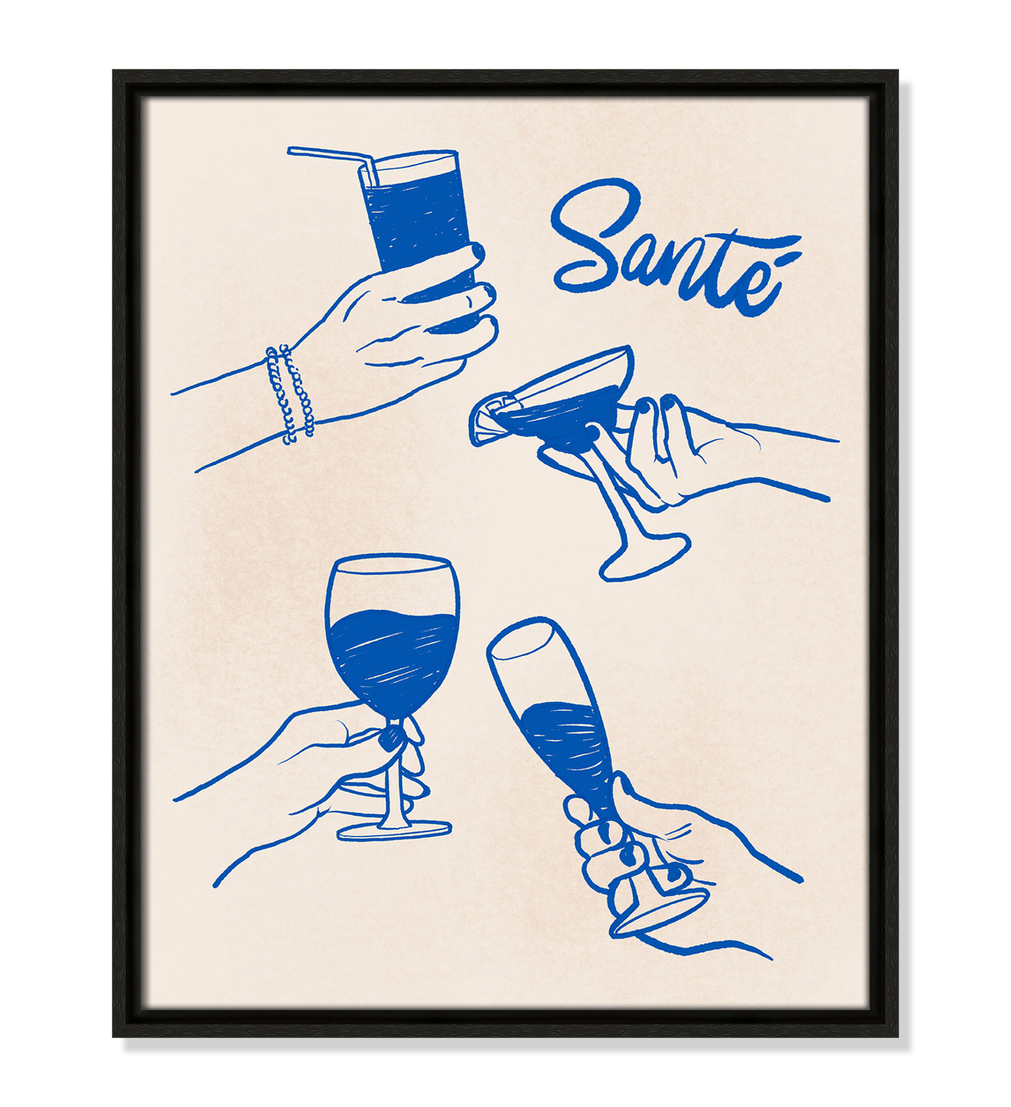 Sante Print by Kimberly Allen, 17.5'' W x 21.5'' H, Espresso Floater