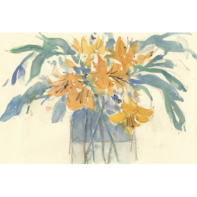 «Day Lily Moment I» par Samuel Dixon - peinture sur toile tendue