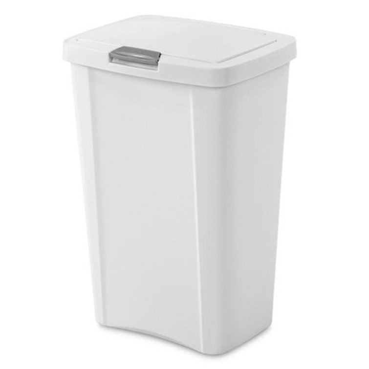 Sterilite 13 Gallon TouchTop Wastebasket with Titanium Latch