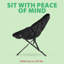 Chaise pliante empilable rembourrée en similicuir R Peace-1585555741