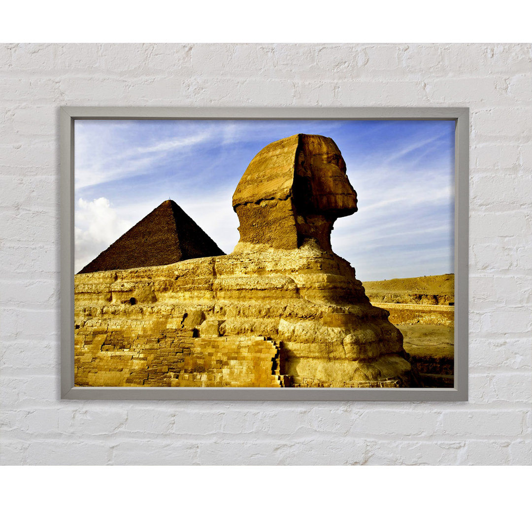 Die Sphinx Ägypten - Einzelner Bilderrahmen Kunstdrucke auf Leinwand