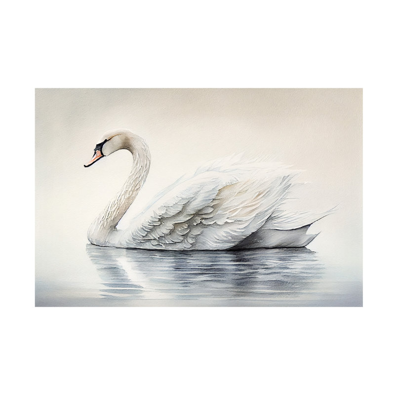 Art sur toile Adreyona Sasha le cygne, H 12 po x l 19 po x P 2 po