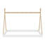 Lit simple au sol avec structure triangulaire-101764688