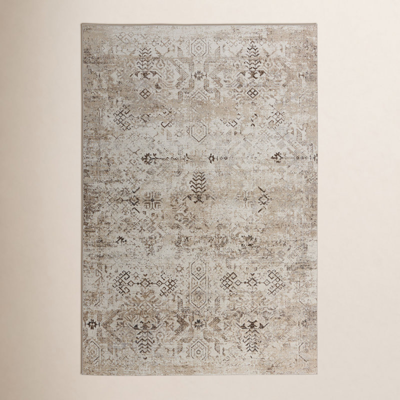 Phoebe Washable Oriental Indoor Rug, Rectangle 6'7" x 9'6"