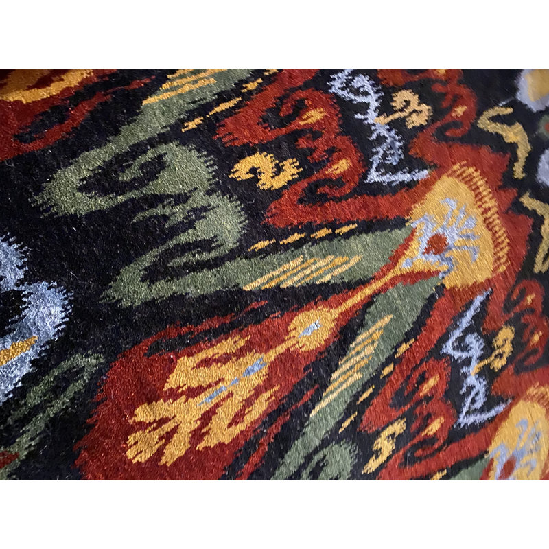 Ikat Area Rug, Rectangle 8' x 9'9"