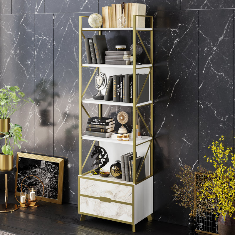 Palmyra 191cm H x 59.5cm W Standard Bookcase