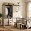 Armoire 71 "avec porte de grange coulissante et 3 tiroirs 71"