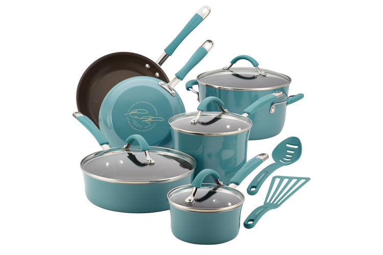 Dash of That 2QT Saucepan w/ Lid and 10 Fry Pan - Blue, 3 pc - Pay Less  Super Markets