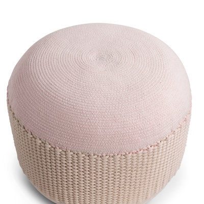 BirdRock Home 20" Wide Round Pouf Ottoman