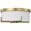 Roselle - 15 Inch Flush Mount with White Glass-100784895