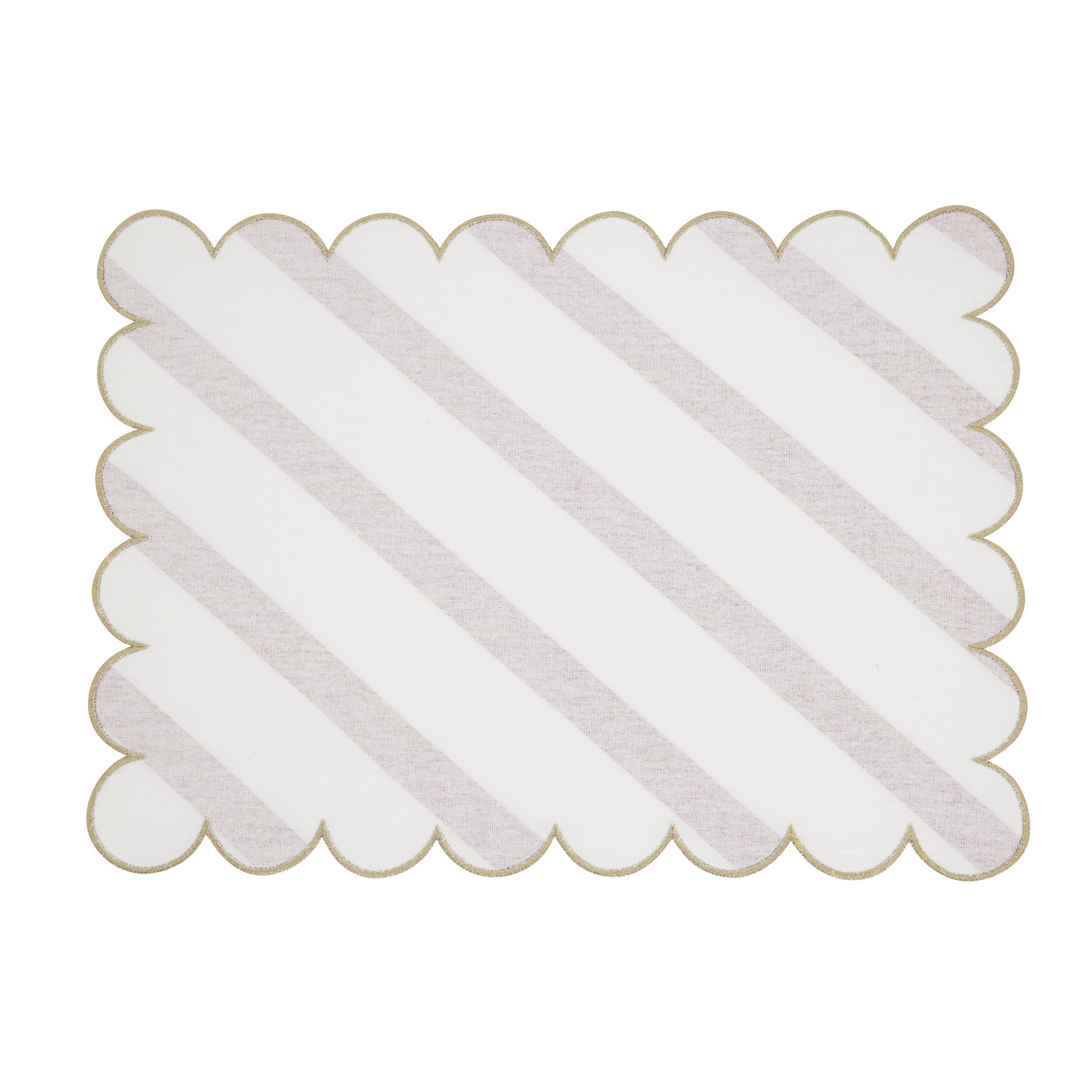 Eco Scallop Border Placemat (Set of 4), Gold