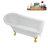 58" Streamlin Clawfoot Tub,Tray,Drain, Clawfeet-101628924-102219865