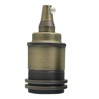 Light Socket E26/E27 Solid Bulb Socket Metal Lamp Holder, Edison Screw Light Bulb Socket Adapter For DIY Pendant Lamp Ceiling Hanging Light